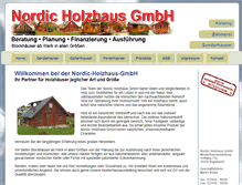 Tablet Screenshot of nordic-holzhaus-gmbh.de